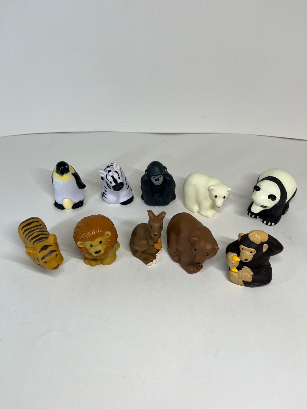 2011 Little People Fisher Price Zoo Animal Set Figure Pack Zebra Panda Chimp Toy